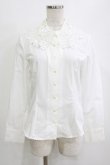 画像1: Jane Marple / レースカラーコットンブラウス  オフホワイト H-26-01-25-030-JM-BL-KB-ZH (1)