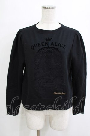 画像: Jane Marple / Queen Aliceスウェット  ブラック H-26-01-25-032-JM-TO-KB-ZH
