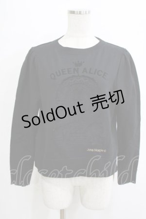 画像: Jane Marple / Queen Aliceスウェット  ブラック H-26-01-25-032-JM-TO-KB-ZH