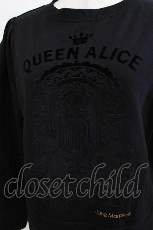 画像4: Jane Marple / Queen Aliceスウェット  ブラック H-26-01-25-032-JM-TO-KB-ZH (4)