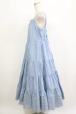 画像2: Jane Marple Dans Le Salon / Typewriter lace tiered dress  ブルー H-26-01-25-004-JM-OP-KB-ZH (2)