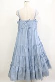 画像3: Jane Marple Dans Le Salon / Typewriter lace tiered dress  ブルー H-26-01-25-004-JM-OP-KB-ZH (3)