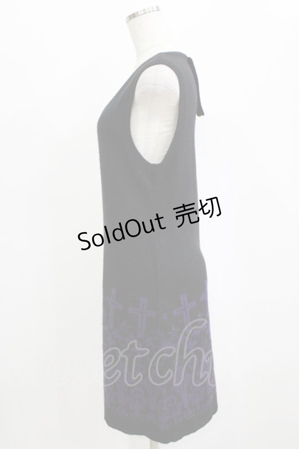 画像2: PUTUMAYO / ノースリーブニットカーデ  黒 H-26-01-25-037-PT-TO-KB-ZH (2)