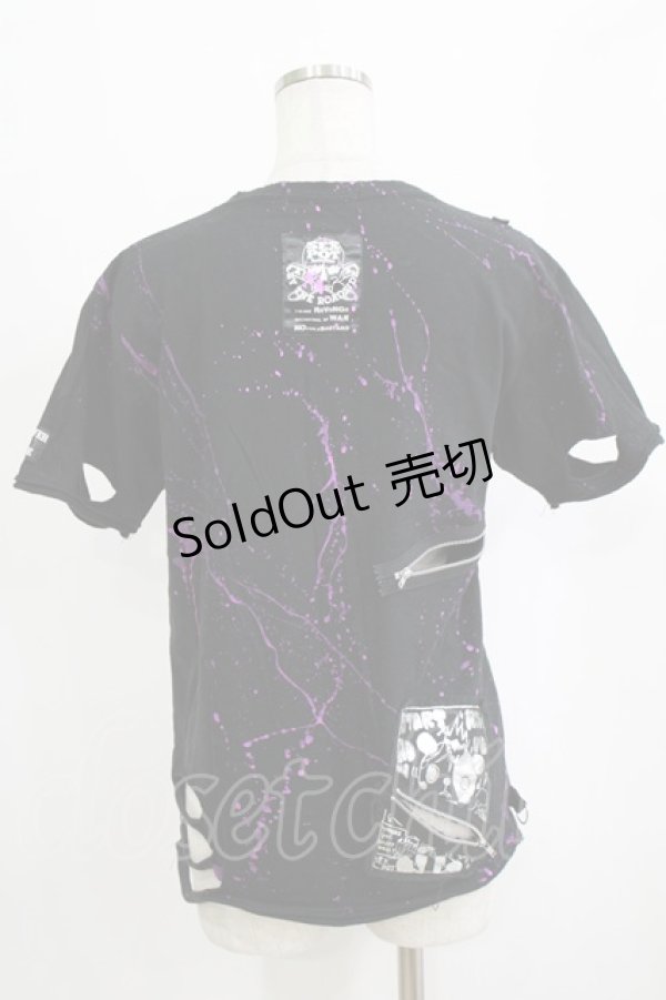 画像3: SEX POT ReVeNGe / ダメージカスタムTシャツ M ブラック H-26-01-25-038-SP-TO-KB-ZH (3)