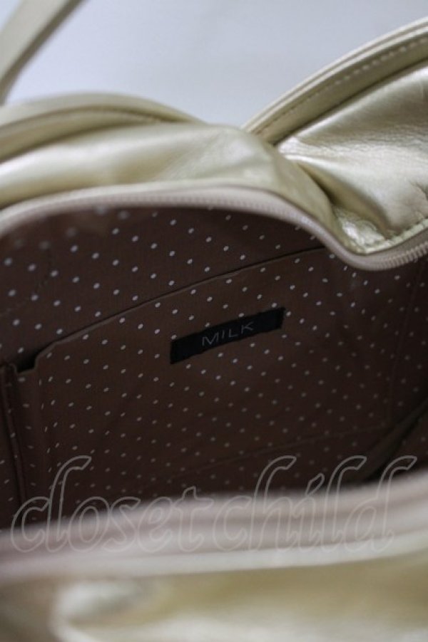 画像2: MILK / シャイニーハートBAG  ゴールドメタリック H-26-01-25-040-ML-BG-KB-ZH (2)