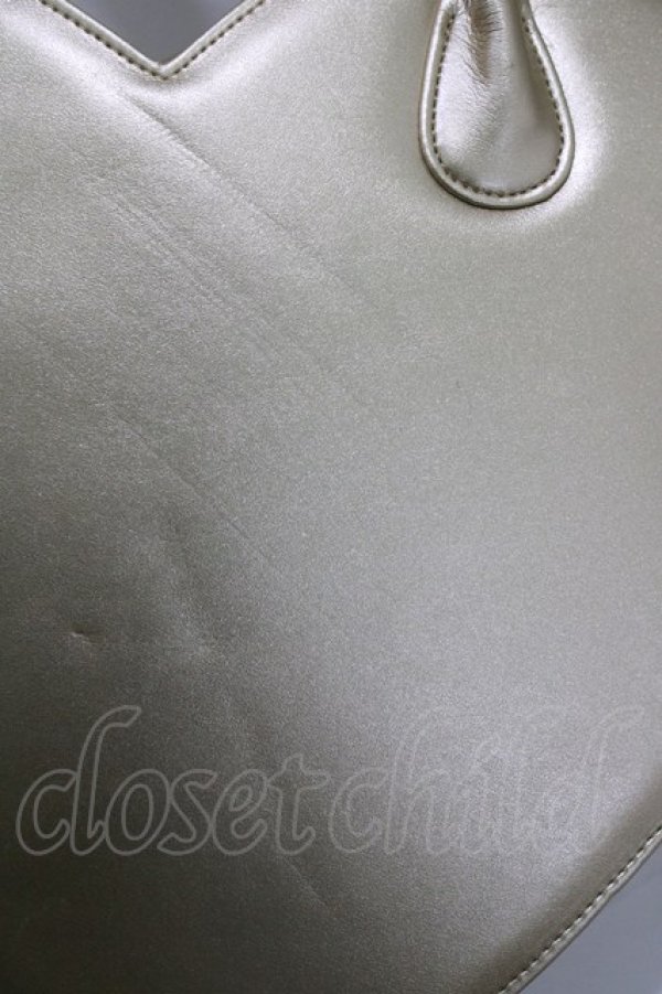 画像4: MILK / シャイニーハートBAG  ゴールドメタリック H-26-01-25-040-ML-BG-KB-ZH (4)