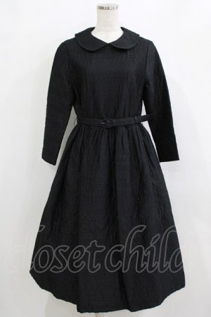 画像: Jane Marple / Vintage quilt Colette dress  ブラック H-26-01-25-005-JM-OP-KB-ZH