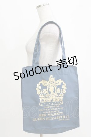 画像: Jane Marple / プリントトート  ブルー H-26-01-25-041-JM-BG-KB-ZH