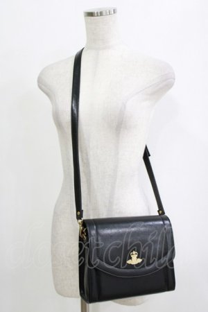 画像: Jane Marple / Angelプレートのミニショルダーバッグ  ブラック H-26-01-25-042-JM-BG-KB-ZH