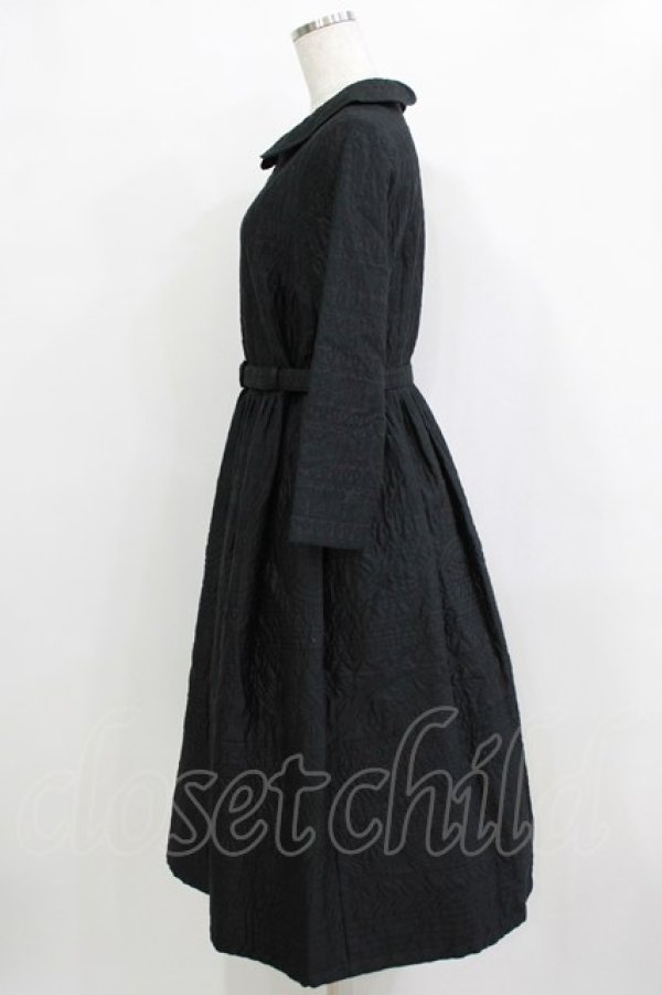 画像2: Jane Marple / Vintage quilt Colette dress  ブラック H-26-01-25-005-JM-OP-KB-ZH (2)