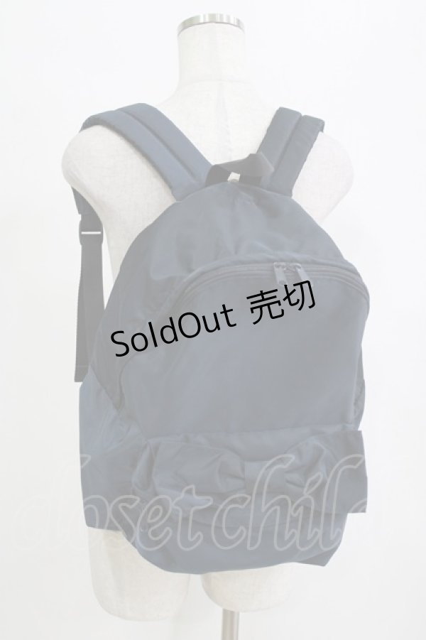 画像1: Jane Marple / リボンモチーフのリュックサック  ネイビー H-26-01-25-045-JM-BG-KB-ZH (1)