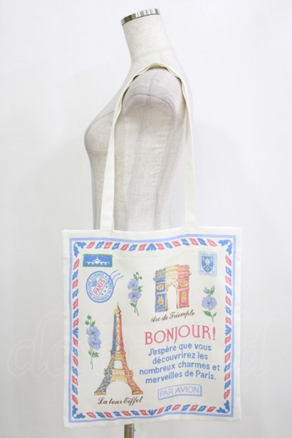 画像1: Jane Marple / Les merveilles de Parisバッグ  off white H-26-01-25-047-JM-BG-KB-ZH (1)