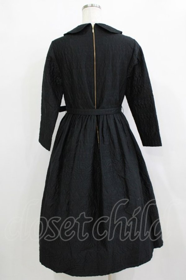 画像3: Jane Marple / Vintage quilt Colette dress  ブラック H-26-01-25-005-JM-OP-KB-ZH (3)