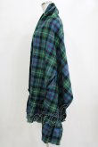 画像2: Jane Marple / Tartan check many wayストール  ブルー×グリーン H-26-01-25-048-JM-ZA-KB-ZH (2)