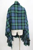 画像3: Jane Marple / Tartan check many wayストール  ブルー×グリーン H-26-01-25-048-JM-ZA-KB-ZH (3)