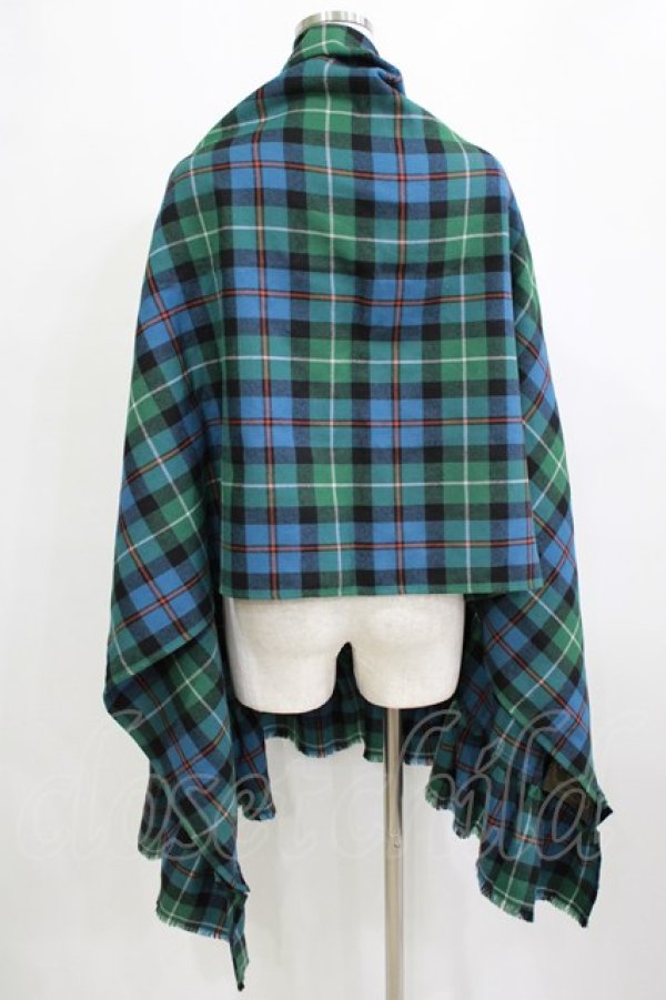 画像3: Jane Marple / Tartan check many wayストール  ブルー×グリーン H-26-01-25-048-JM-ZA-KB-ZH (3)