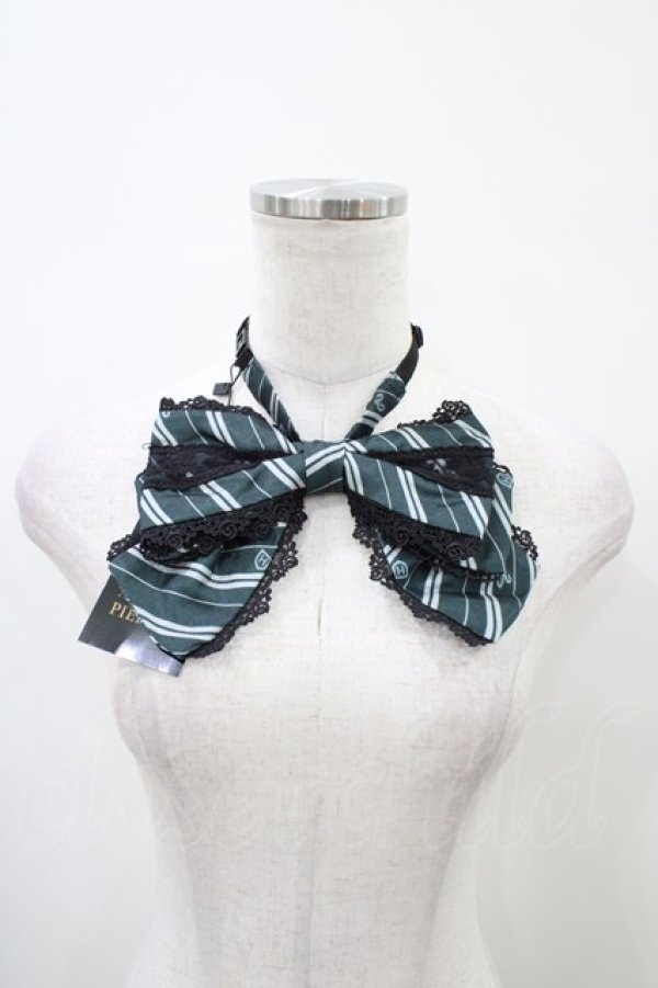 画像1: ATELIER PIERROT / ハリー・ポッター トリプルリボンタイ  スリザリン（グリーン） H-26-01-25-1005-EL-ZA-KB-ZH (1)