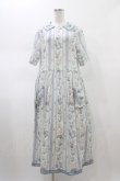 画像1: Jane Marple Dans Le Salon / Pale rosesリンクルドレス  ブルーグレー H-26-01-25-1026-JM-OP-KB-ZH (1)