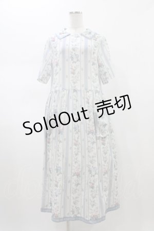 画像: Jane Marple Dans Le Salon / Pale rosesリンクルドレス  ブルーグレー H-26-01-25-1026-JM-OP-KB-ZH