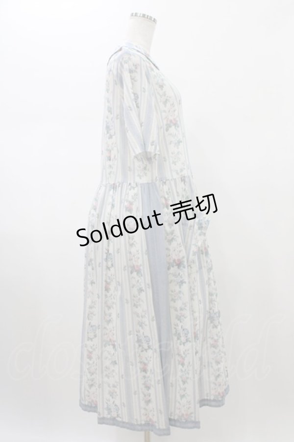 画像3: Jane Marple Dans Le Salon / Pale rosesリンクルドレス  ブルーグレー H-26-01-25-1026-JM-OP-KB-ZH (3)