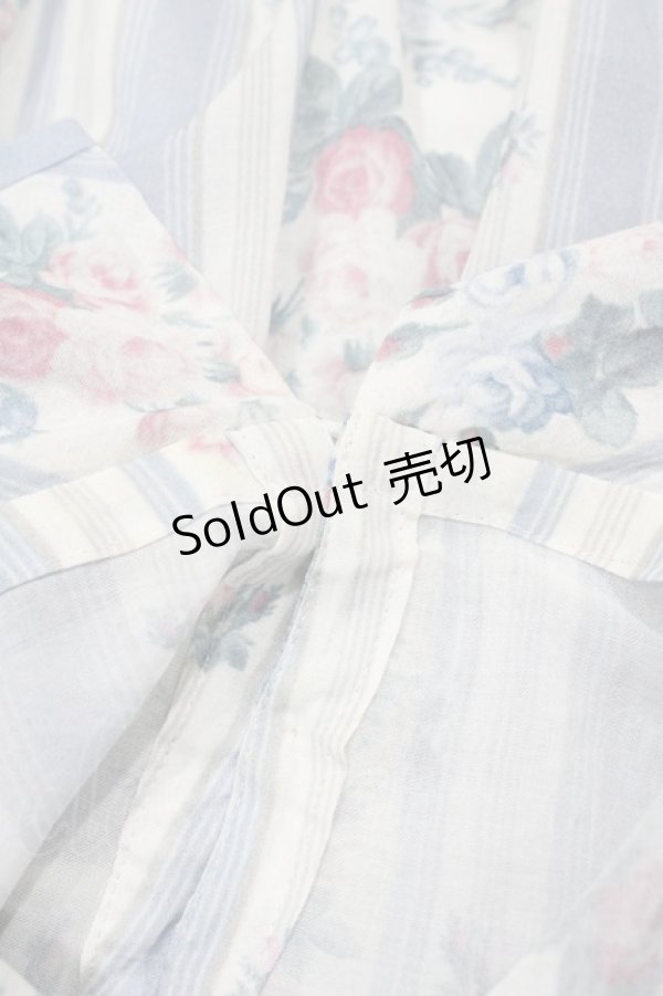 画像6: Jane Marple Dans Le Salon / Pale rosesリンクルドレス  ブルーグレー H-26-01-25-1026-JM-OP-KB-ZH (6)