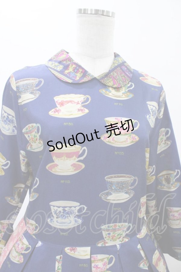 画像4: Jane Marple Dans Le Salon / Royal bone china patchwork dress  ブルーミックス H-26-01-25-1030-JM-OP-KB-ZH (4)