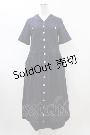 画像: Jane Marple Dans Le Salon / Lace sailor dress  ネイビー H-26-01-25-1032-JM-OP-KB-ZH