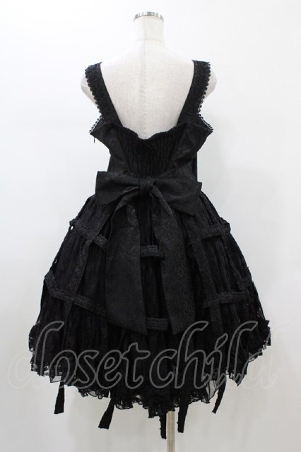 画像2: h.NAOTO / Rose Bird Cage Dress【XL size】  ブラック H-26-01-25-1034-HN-OP-KB-ZH (2)