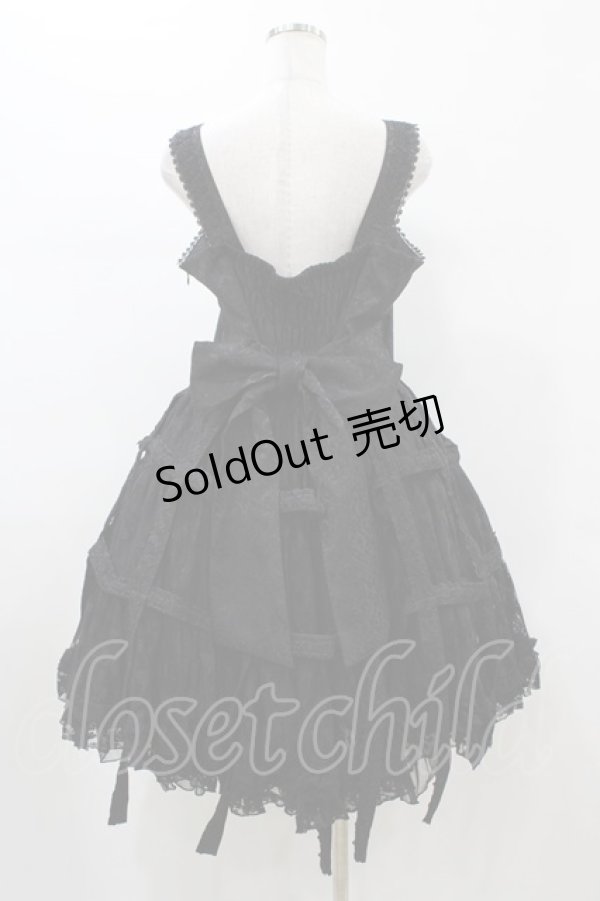 画像2: h.NAOTO / Rose Bird Cage Dress【XL size】  ブラック H-26-01-25-1034-HN-OP-KB-ZH (2)