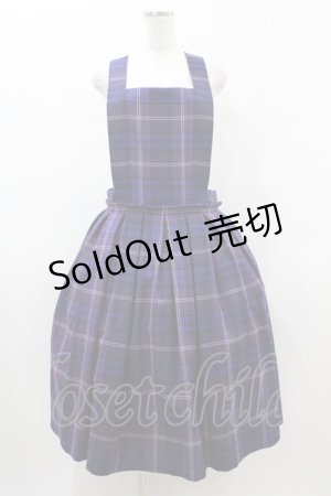 画像: Jane Marple / タータンチェックドミトリースカート  バイオレット H-26-01-25-1035-JM-SK-KB-ZH