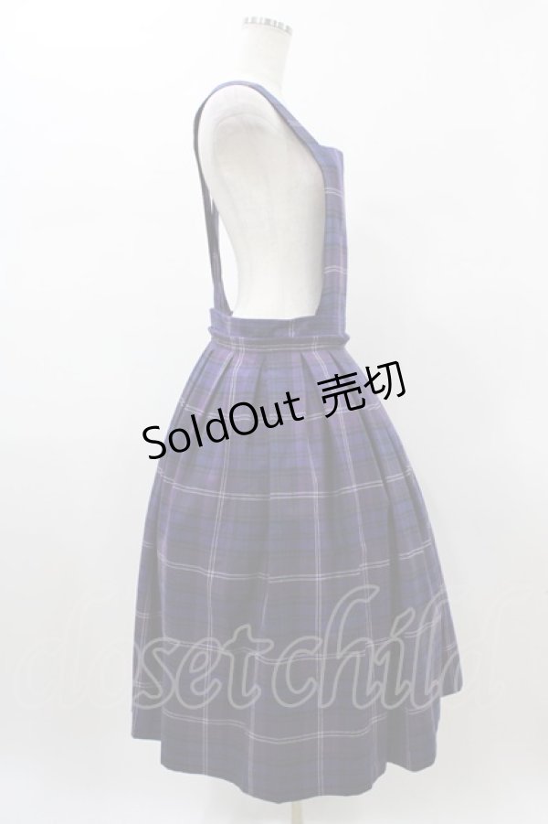 画像3: Jane Marple / タータンチェックドミトリースカート  バイオレット H-26-01-25-1035-JM-SK-KB-ZH (3)