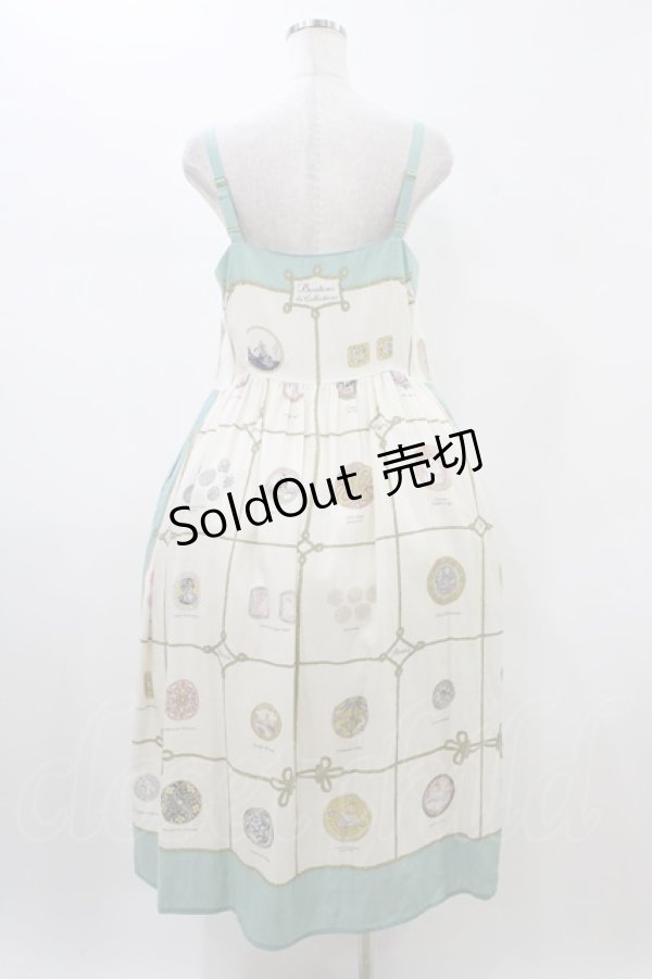 画像2: Jane Marple Dans Le Salon / Precious buttons strap dress  ミント H-26-01-25-1036-JM-OP-KB-ZH (2)