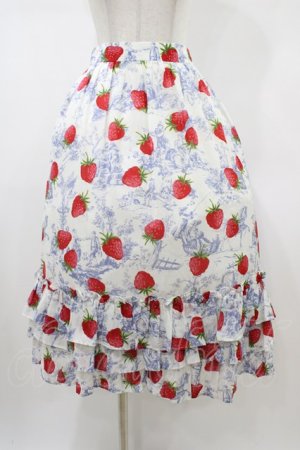 画像: Jane Marple / A day in jouyフリルトリミングスカート  Blue×Silver grey H-26-01-25-1037-JM-SK-KB-ZH