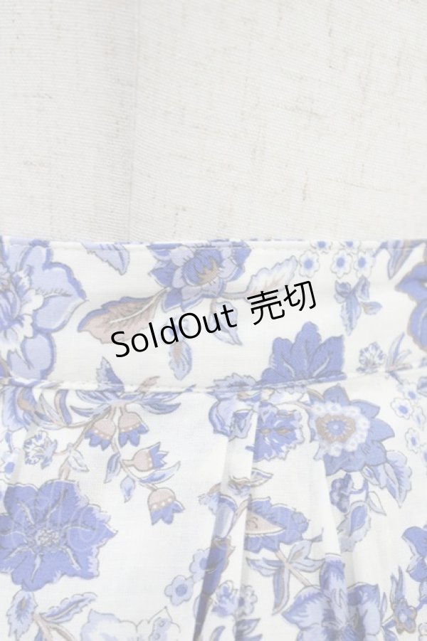 画像5: Jane Marple Dans Le Salon / マイセンコレクションロングスカート M ブルー H-26-01-25-1038-JM-SK-KB-ZH (5)