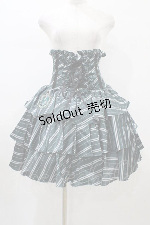 画像1: ATELIER PIERROT / ハリー・ポッター フリルコルセットスカート  スリザリン（グリーン） H-26-01-25-1039-EL-SK-KB-ZH (1)