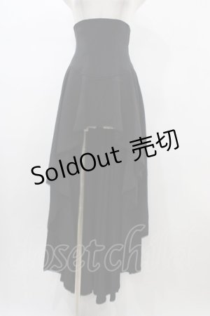 画像: Moi-meme-Moitie / コルセットオーバースカート  黒 H-26-01-25-1040-MO-SK-KB-ZH