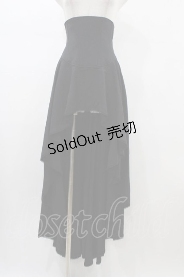 画像1: Moi-meme-Moitie / コルセットオーバースカート  黒 H-26-01-25-1040-MO-SK-KB-ZH (1)