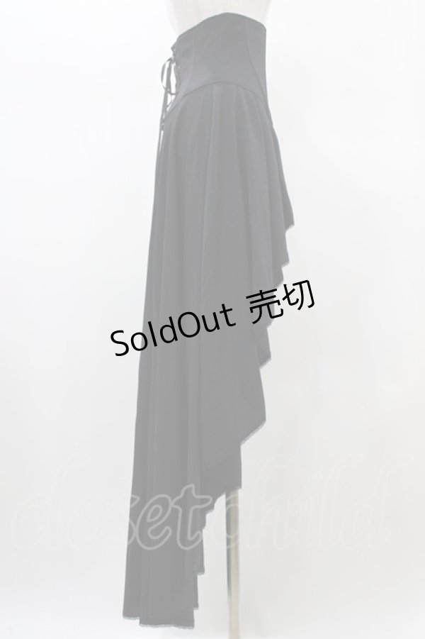 画像3: Moi-meme-Moitie / コルセットオーバースカート  黒 H-26-01-25-1040-MO-SK-KB-ZH (3)