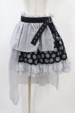 画像1: PUTUMAYO / シフォンレイヤードドットスカート  ブラック×グレー H-26-01-25-1045-PT-SK-KB-ZH (1)