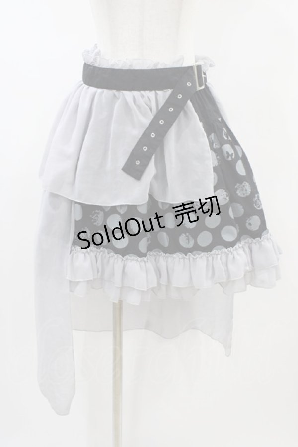 画像1: PUTUMAYO / シフォンレイヤードドットスカート  ブラック×グレー H-26-01-25-1045-PT-SK-KB-ZH (1)