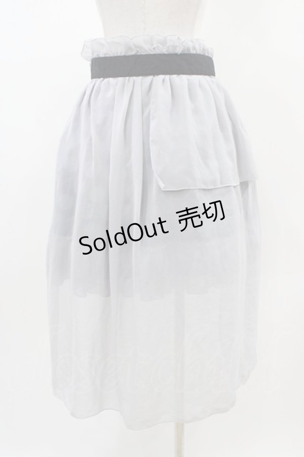 画像2: PUTUMAYO / シフォンレイヤードドットスカート  ブラック×グレー H-26-01-25-1045-PT-SK-KB-ZH (2)