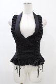 画像1: BPN / フリルホルターベスト  ブラック H-26-01-25-1047-GO-TO-KB-ZH (1)