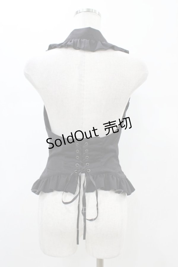 画像2: BPN / フリルホルターベスト  ブラック H-26-01-25-1047-GO-TO-KB-ZH (2)