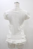 画像2: BPN / コルセット風カットソー  ホワイト H-26-01-25-1050-GO-TO-KB-ZH (2)
