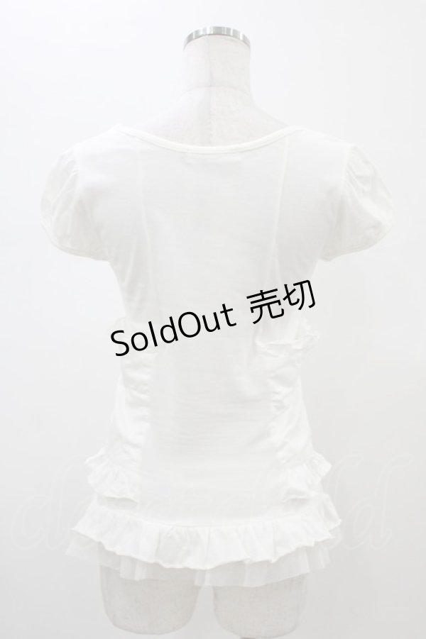 画像2: BPN / コルセット風カットソー  ホワイト H-26-01-25-1050-GO-TO-KB-ZH (2)