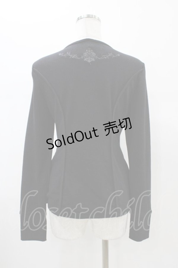 画像2: Rozen Kavalier / レース切替ZIPカーディガン  ブラック H-26-01-25-1053-OO-TO-KB-ZH (2)