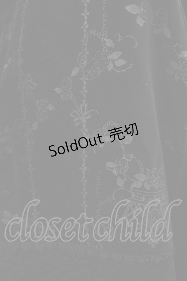 画像5: FRILL / レース切替プリント別珍コート  ブラック H-26-01-25-1009-HN-CO-KB-ZH (5)