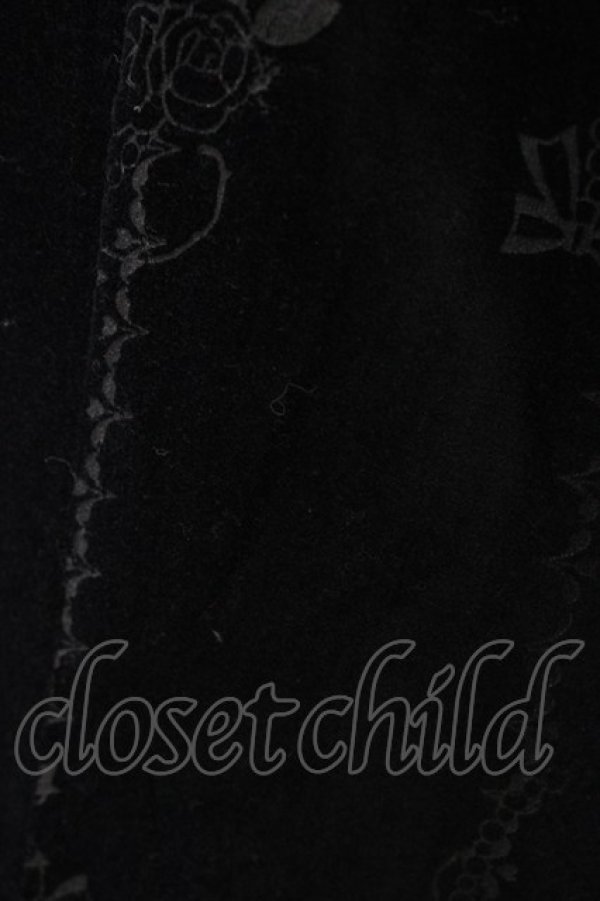 画像6: FRILL / レース切替プリント別珍コート  ブラック H-26-01-25-1009-HN-CO-KB-ZH (6)