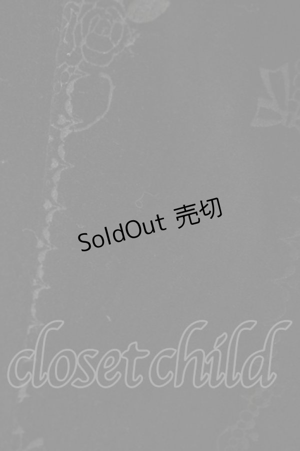 画像6: FRILL / レース切替プリント別珍コート  ブラック H-26-01-25-1009-HN-CO-KB-ZH (6)