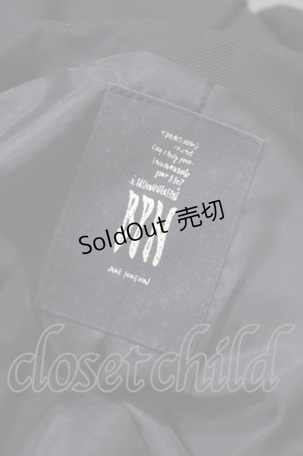 画像6: BPN / フリルロングジャケット  ブラック H-26-01-25-1010-GO-JA-KB-ZH (6)